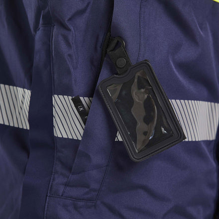 Blaklader 4485 Hi Vis Winter Parka Navy Blue Hi Vis Yellow Feature 3