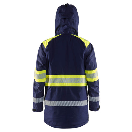 Blaklader 4485 Hi Vis Winter Parka Navy Blue Hi Vis Yellow Feature