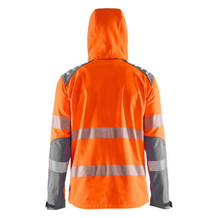 Blaklader 4491 Hi Vis Softshell Jacket Hi Vis Orange Grey Feature
