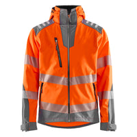 Blaklader 4491 Hi Vis Softshell Jacket Hi Vis Orange Grey Main