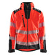 Blaklader 4491 Hi Vis Softshell Jacket Hi Vis Red Black Main
