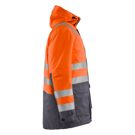 Blaklader 4495 Hi Vis Winter Parka Hi Vis Orange Grey Right