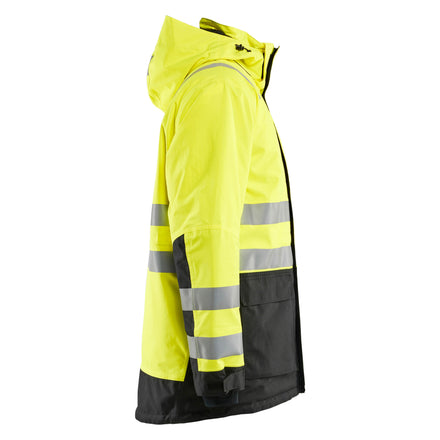 Blaklader 4495 Hi Vis Winter Parka Hi Vis Yellow Black Left