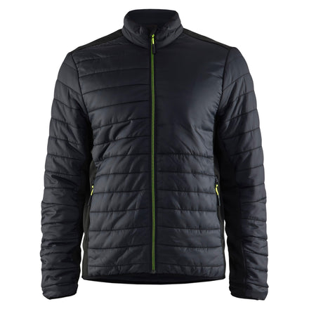 Blaklader 4710 Warm Lined Jacket Black Hi Vis Yellow Front