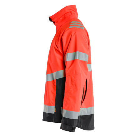 Blaklader 4760 Hi Vis Shell Jacket Hi Vis Red Black Left