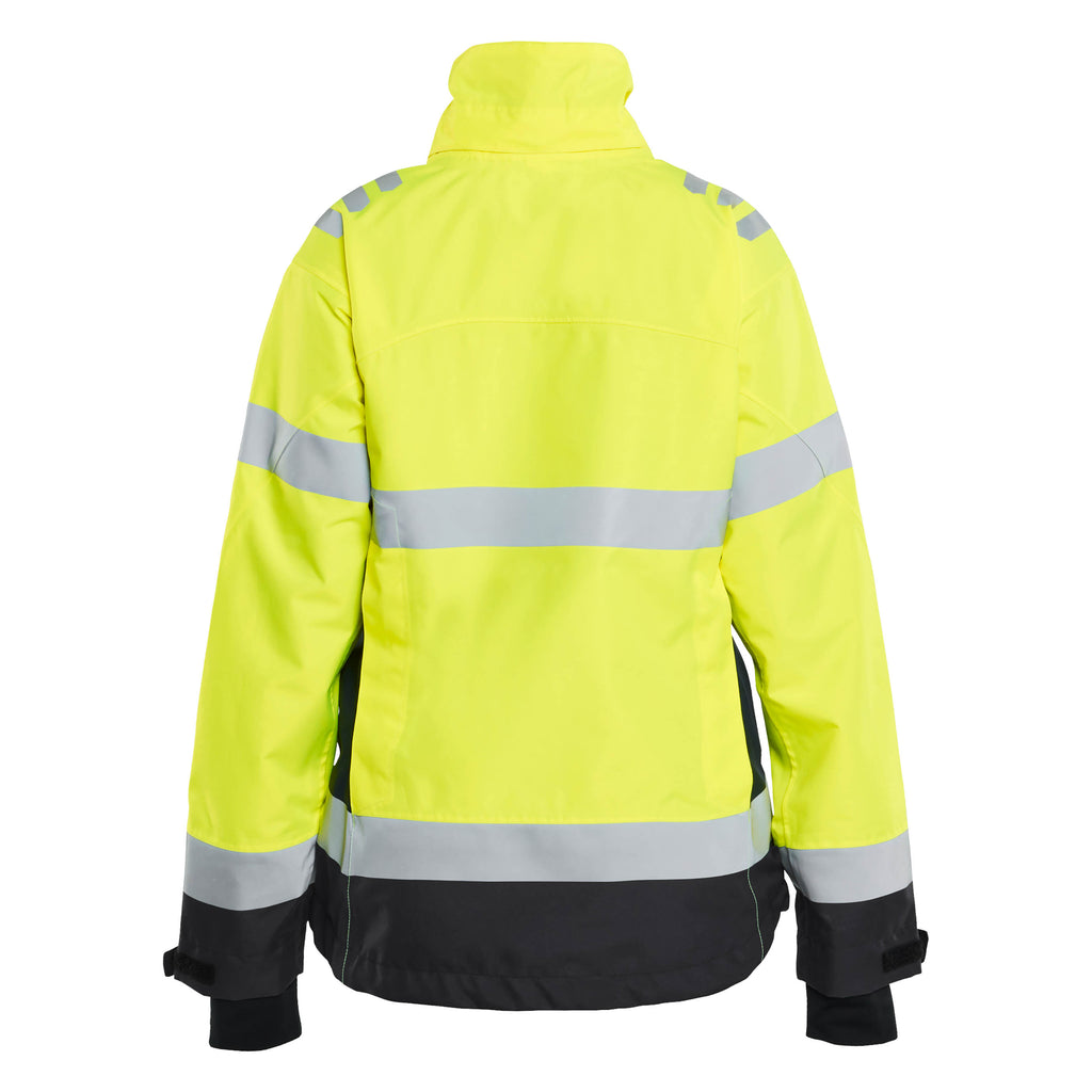 Blaklader 4761 Womens Hi Vis Shell Jacket Hi Vis Yellow Black Back