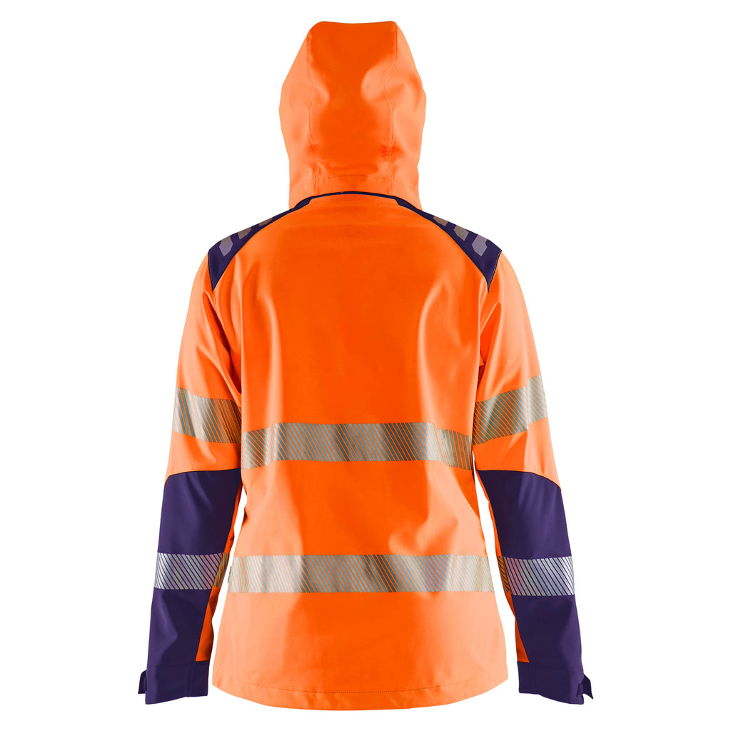 Blaklader 4791 Womens Hi Vis Softshell Jacket Hi Vis Orange Navy Blue Feature