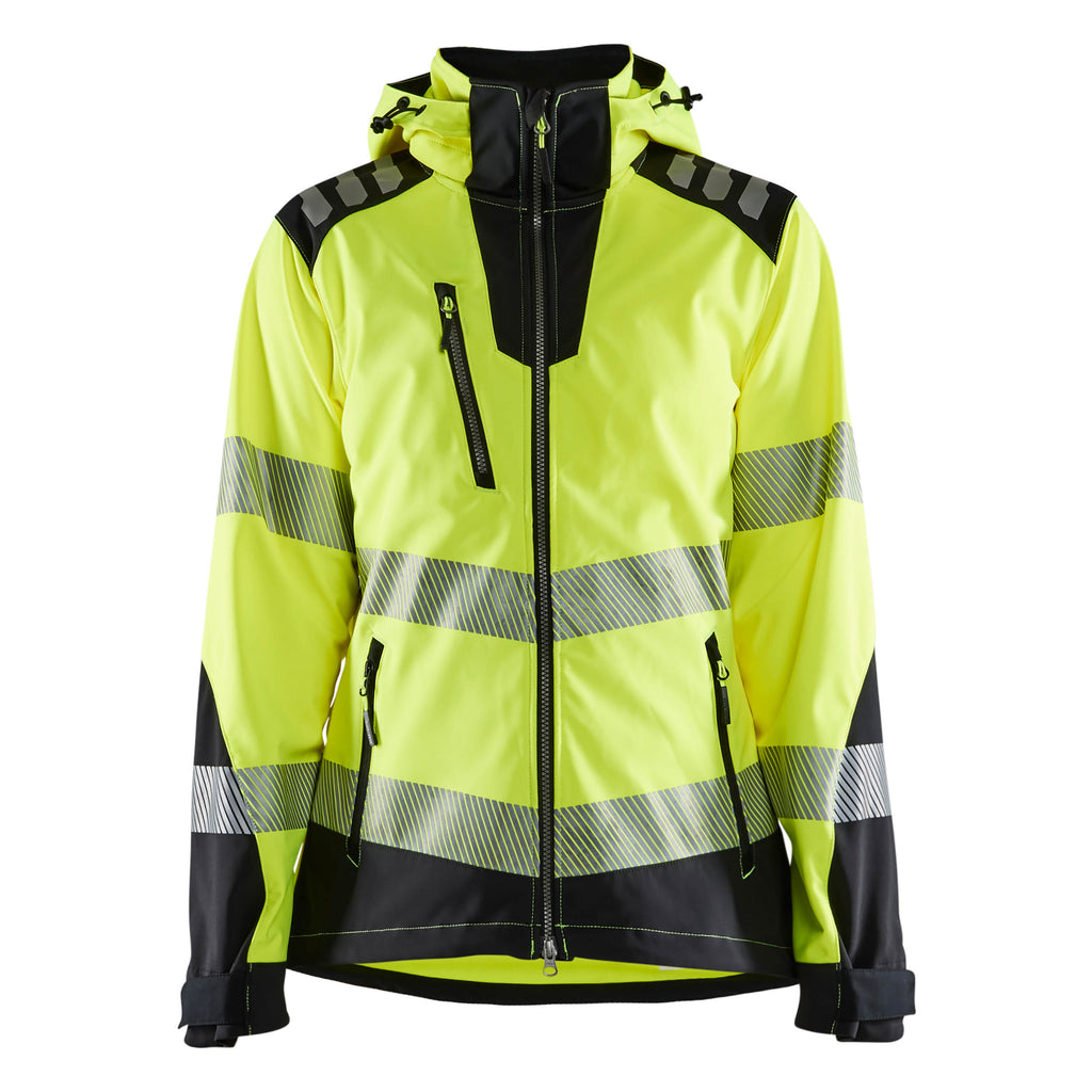 Blaklader 4791 Hi-Vis Yellow/Black Women’s Softshell Jacket