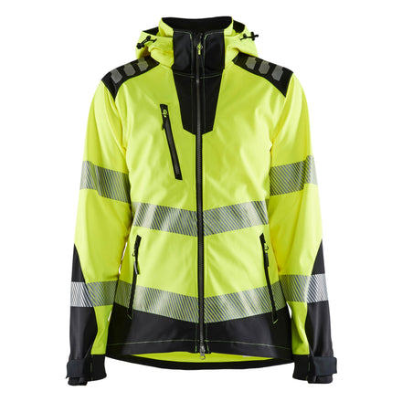 Blaklader 4791 Hi-Vis Yellow/Black Women’s Softshell Jacket