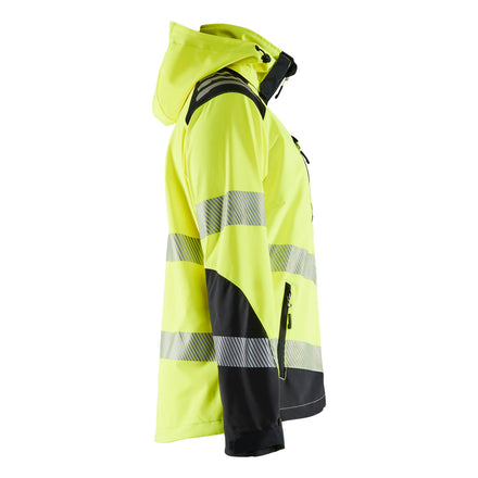 Blaklader 4791 Womens Hi Vis Softshell Jacket Hi Vis Yellow Black Right