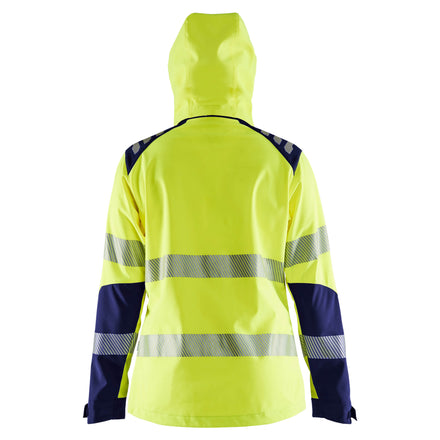 Blaklader 4791 Womens Hi Vis Softshell Jacket Hi Vis Yellow Navy Blue Feature