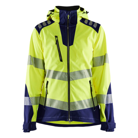 Blaklader 4791 Hi-Vis Yellow/Navy Blue Women’s Softshell Jacket