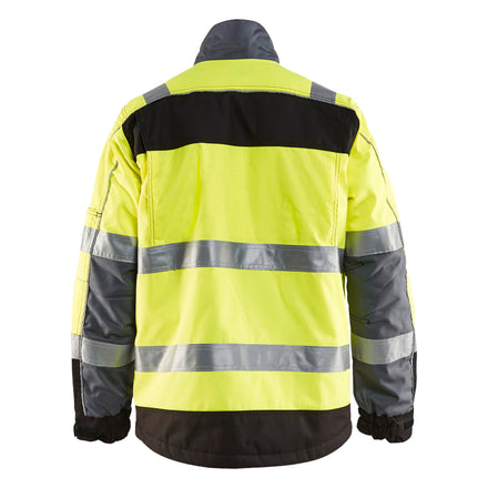 Blaklader 4851 Hi Vis Winter Jacket Hi Vis Yellow Black Back