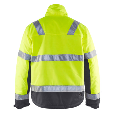 Blaklader 4862 Hi Vis Winter Jacket Hi Vis Yellow Black Back