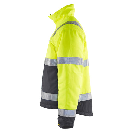 Blaklader 4862 Hi Vis Winter Jacket Hi Vis Yellow Black Left