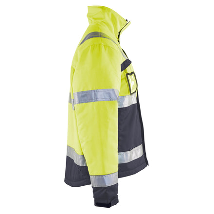 Blaklader 4862 Hi Vis Winter Jacket Hi Vis Yellow Grey Right