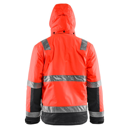 Blaklader 4870 Hi Vis Winter Jacket Hi Vis Red Black Feature