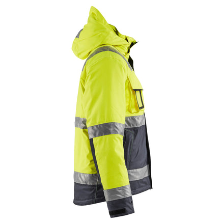 Blaklader 4870 Hi Vis Winter Jacket Hi Vis Yellow Grey Right