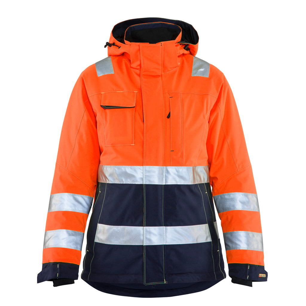 Blaklader 4872 Hi-Vis Orange/Navy Blue Women's Winter Jacket