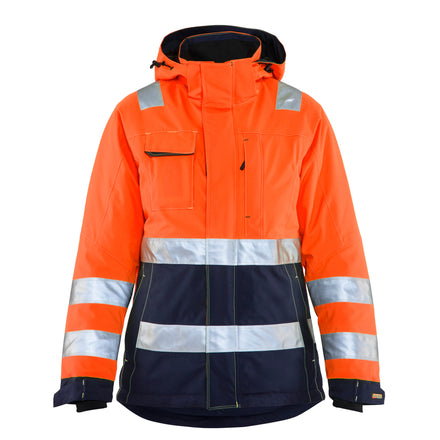 Blaklader 4872 Hi-Vis Orange/Navy Blue Women's Winter Jacket