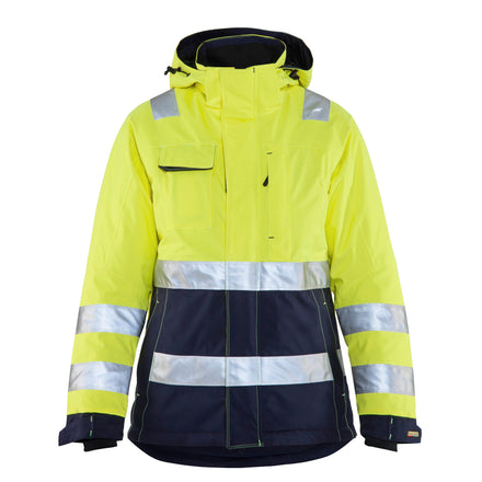Blaklader 4872 Hi-Vis Yellow/Navy Blue Women's Winter Jacket