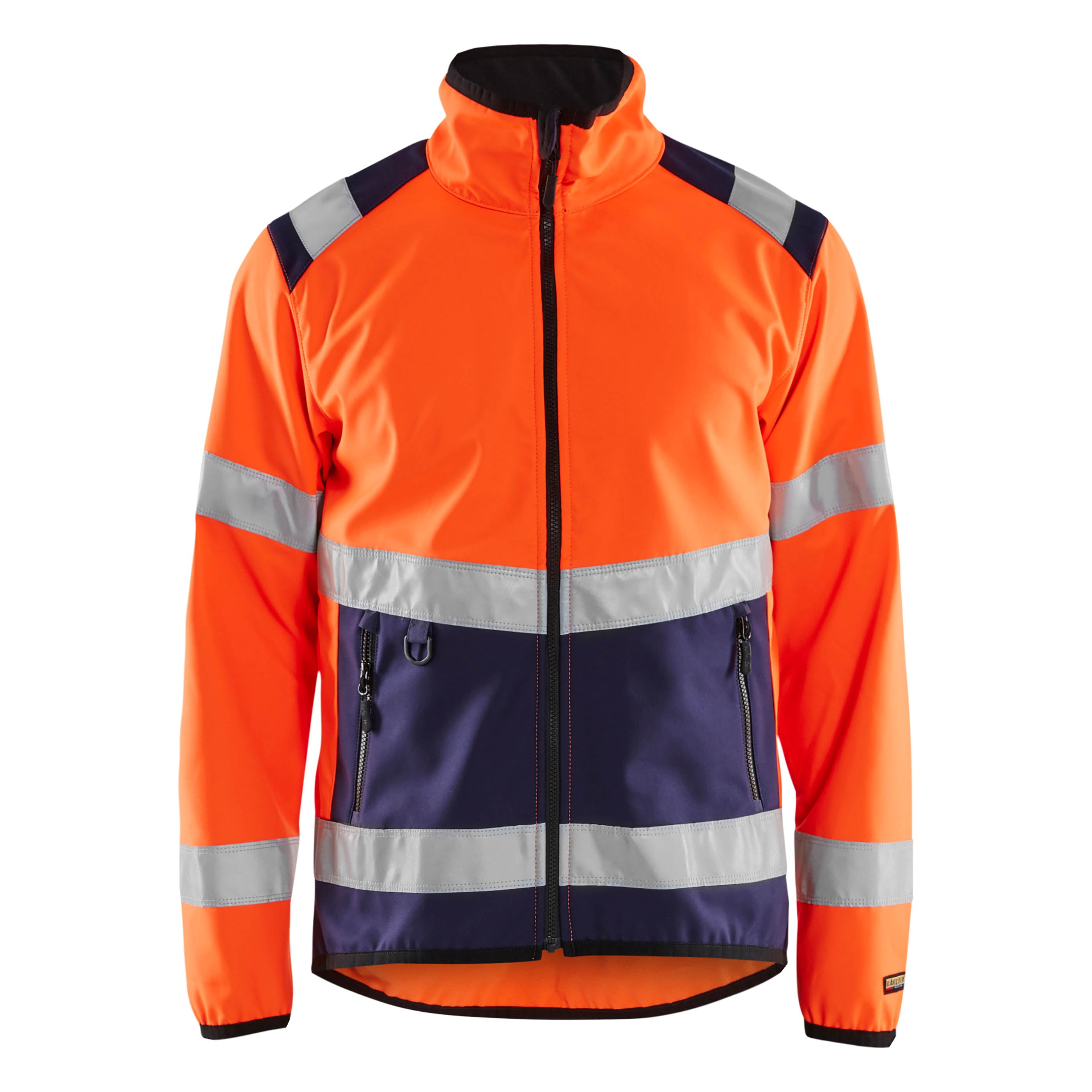 Blaklader 4877 Hi-Vis Orange/Navy Blue Softshell Jacket | Start