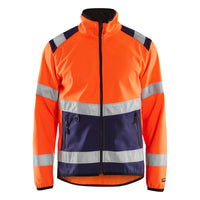 Blaklader 4877 Hi-Vis Orange/Navy Blue Softshell Jacket
