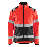 Blaklader 4877 Hi-Vis Red/Black Softshell Jacket