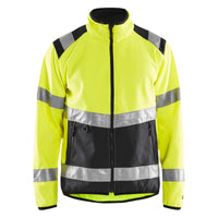 Blaklader 4877 Hi-Vis Yellow/Black Softshell Jacket