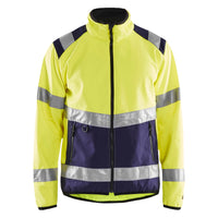 Blaklader 4877 Hi-Vis Yellow/Navy Blue Softshell Jacket