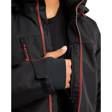 Blaklader 4890 Lightweight Lined Winter Jacket Black Red Feature