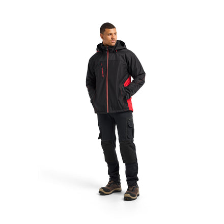 Blaklader 4890 Lightweight Lined Winter Jacket Black Red Model