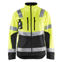 Blaklader 4900 Hi-Vis Yellow/Black Softshell Jacket