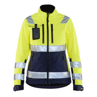 Blaklader 4902 Hi-Vis Yellow/Navy Blue Women's Softshell Jacket