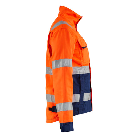 Blaklader 4903 Womens Hi Vis Jacket Hi Vis Orange Navy Blue Right