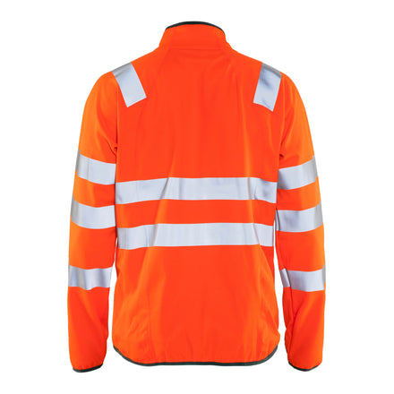 Blaklader 4906 Hi Vis Softshell Jacket Hi Vis Orange Navy Blue Back