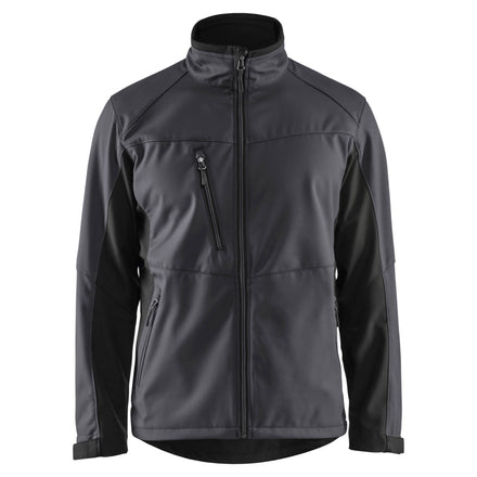Blaklader 4950 Softshell Jacket Mid Grey Black Front