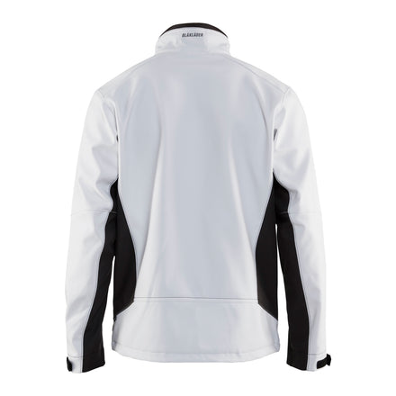 Blaklader 4950 Softshell Jacket White Dark Grey Back