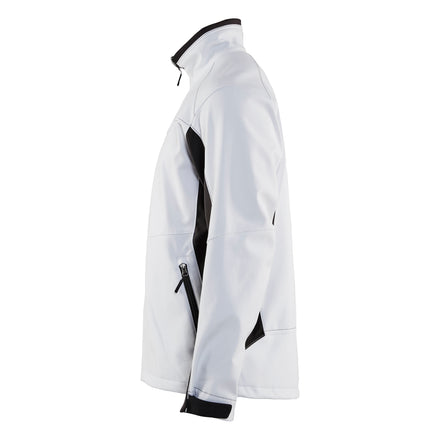 Blaklader 4950 Softshell Jacket White Dark Grey Left