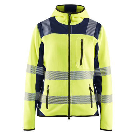 Blaklader 4967 Hi-Vis Yellow/Navy Blue Women's Knitted Jacket