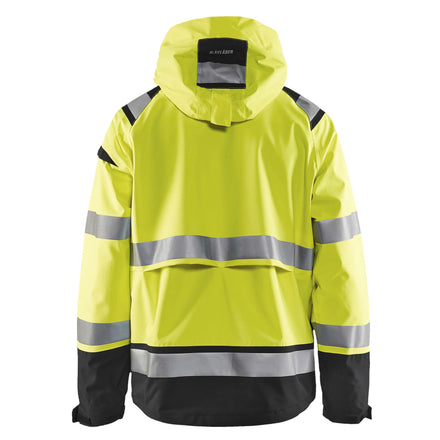 Blaklader 4987 Hi Vis Shell Jacket Hi Vis Yellow Black Back