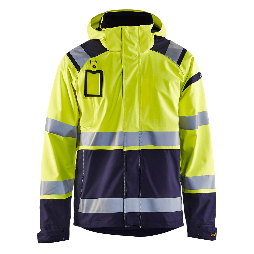 Blaklader 4987 Hi-Vis Yellow/Navy Blue Shell Jacket