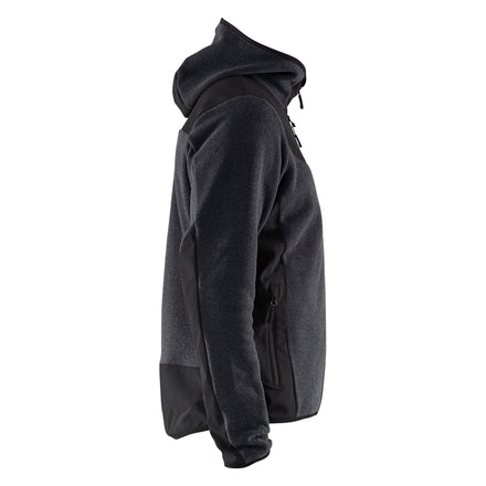 Blaklader 5940 Knitted Jacket With Softshell Dark Grey Black Right