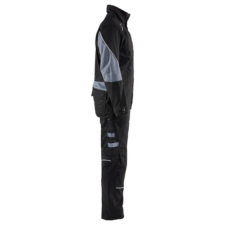 Blaklader 6061 Anti Flame Overall Black Grey Right