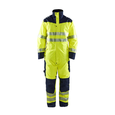 Blaklader 6317 Multinorm Winter Overall Hi Vis Yellow Navy Blue Main
