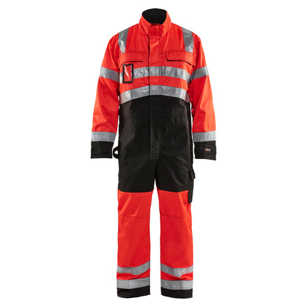 Blaklader 6373 Hi Vis Overall Hi Vis Red Black Main