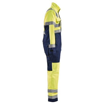 Blaklader 6373 Hi Vis Overall Hi Vis Yellow Navy Blue Right