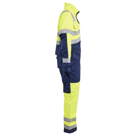 Blaklader 6373 Hi Vis Overall Hi Vis Yellow Navy Blue Right