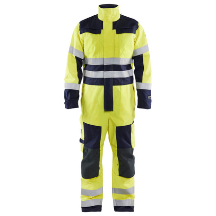 Blaklader 6378 Multinorm Overalls Hi Vis Yellow Navy Blue Main