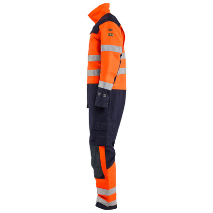 Blaklader 6379 Hi-Vis Yellow/Navy Blue Arc Flash & Fire Retardant Multinorm Overall